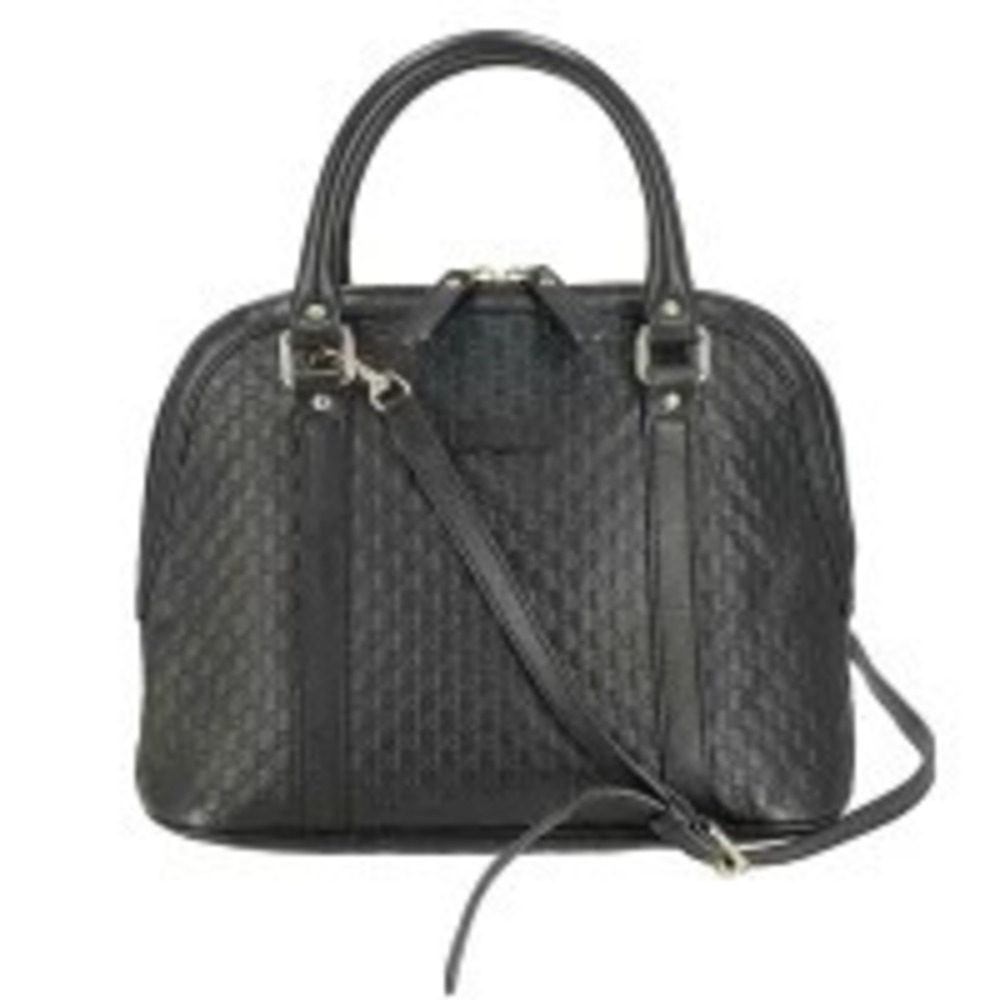 Gucci ssima Dome Bag Leather Black - Picture 2 of 6